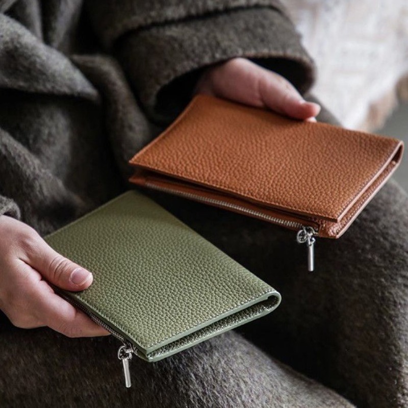 Wristlet Wallet Zipper - Deri Pasaport Tutucu Kılıfları Su Geçirmez