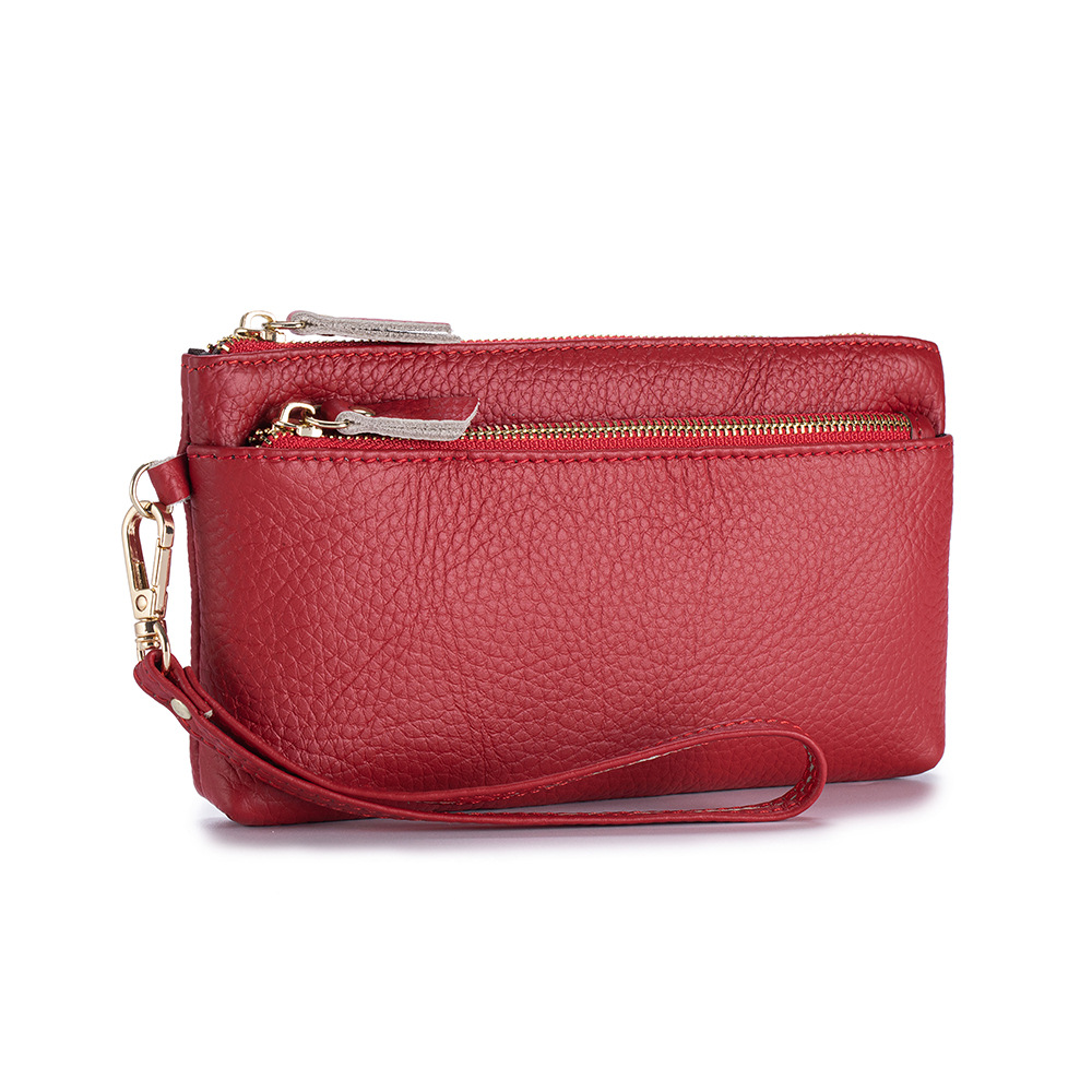 Wristlet Wallet Zipper - 2026 Yumuşak Hakiki Deri Uzun Bilek