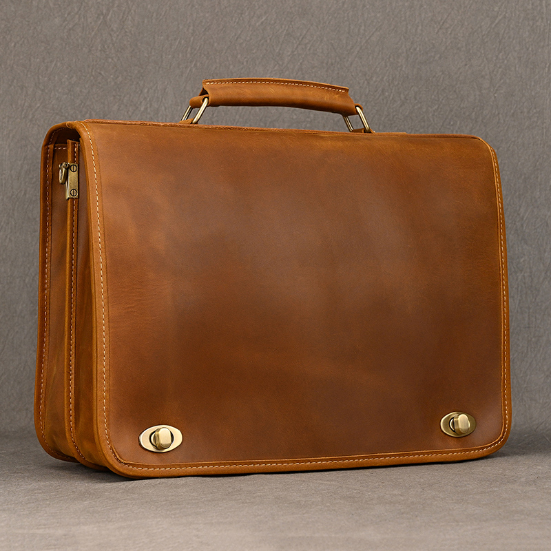 Laptop Bag Leather 15 - Özelleştirmek hakiki deri Laptop çantası iş