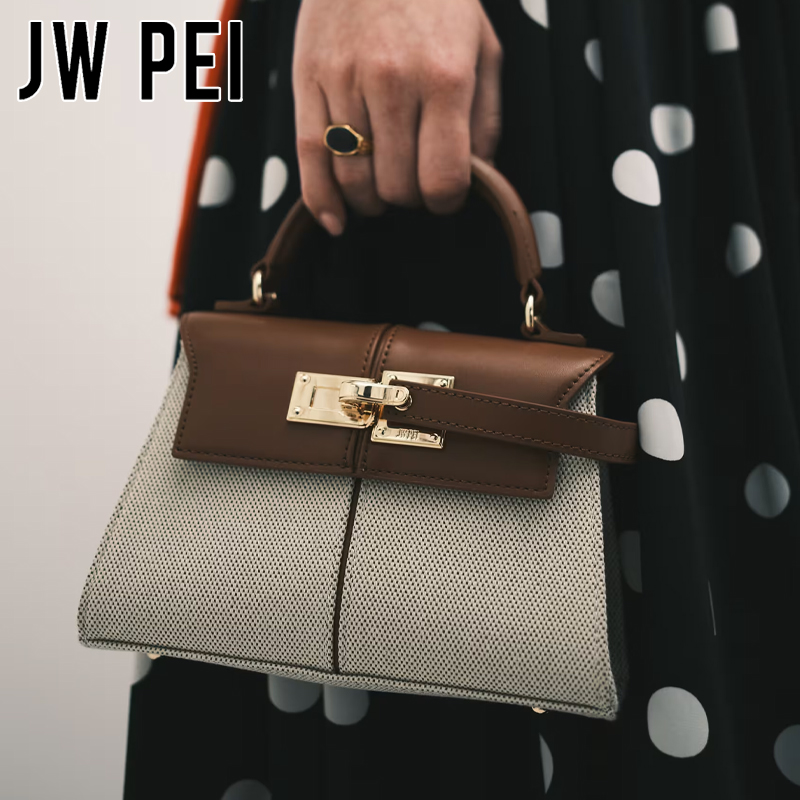 Top Handle Patent Bag - JW PEI Elise Kadın Deri Çapraz