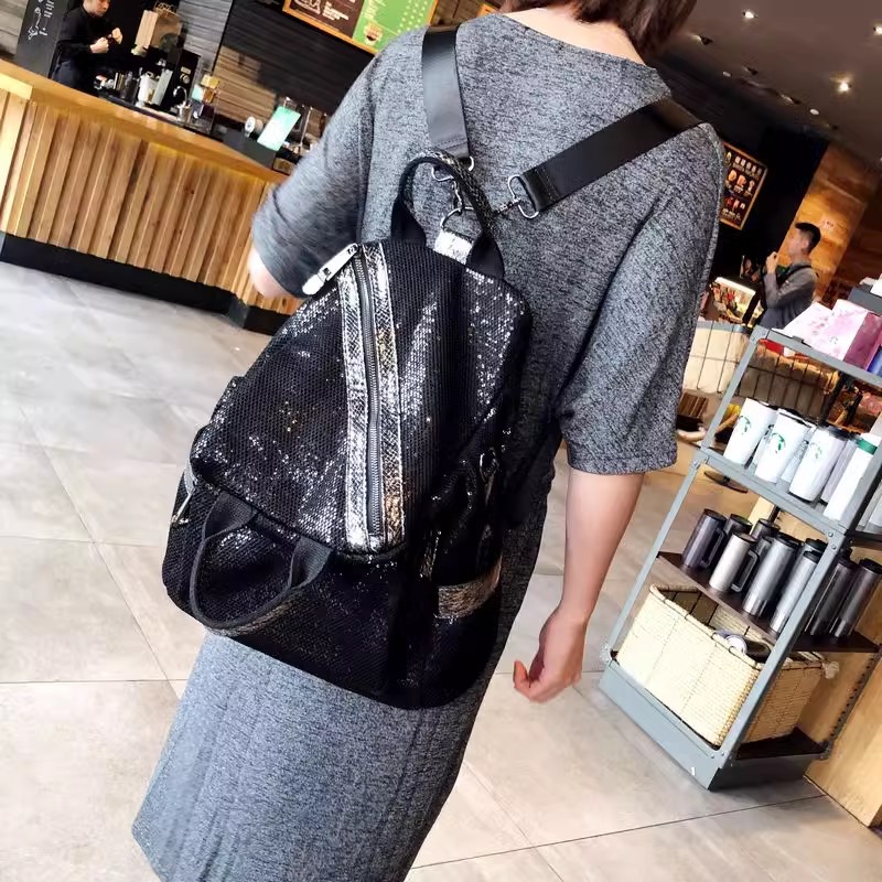 Yeni kadın naylon Sequins sırt - Luxury Bags Girls incelemesi ve fiyatı