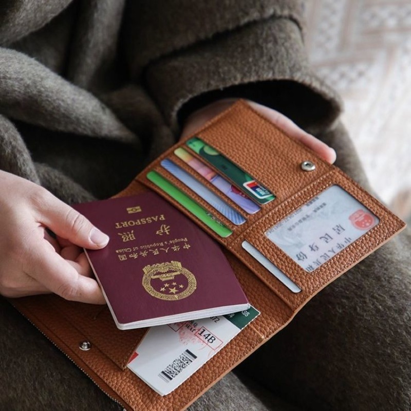 Deri Pasaport Tutucu Kılıfları - Wristlet Wallet Zipper incelemesi ve fiyatı