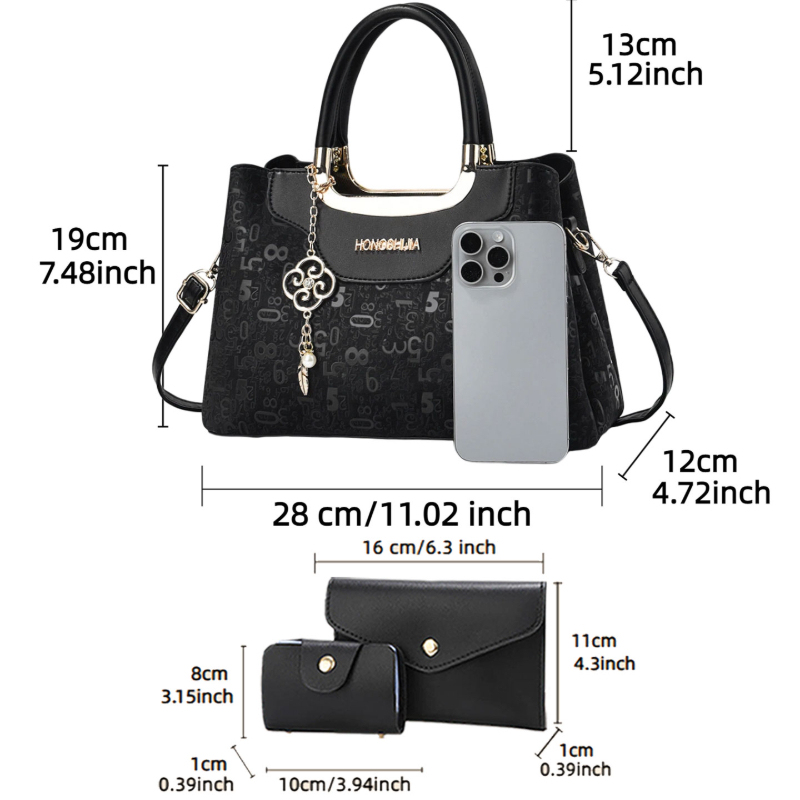 3 Parçalı Moda Kadın Çanta Set - Luxurious Bag incelemesi ve fiyatı