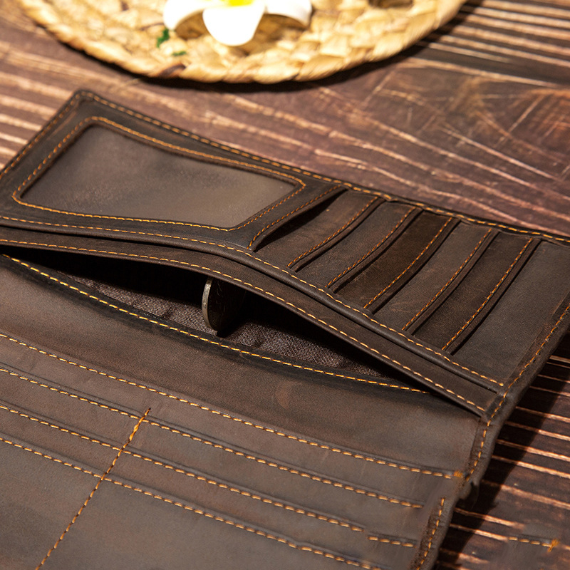 Erkek Hakiki Deri Uzun Cüzdan  - Wristlet Wallet Zipper incelemesi ve fiyatı