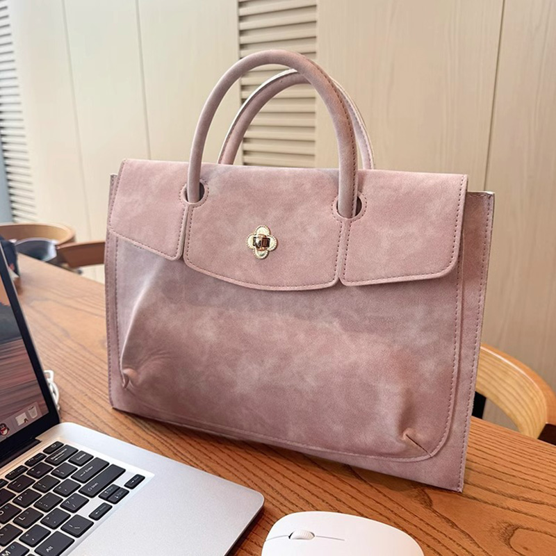 Şık Pembe PU Deri Laptop Çanta - Laptop Bag Leather 15 incelemesi ve fiyatı
