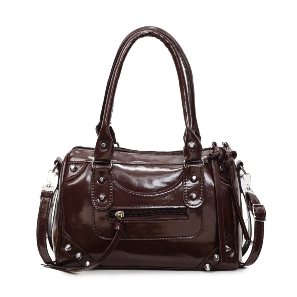 Moda Perçinli Yastık Çanta Büy - Top Handle Patent Bag incelemesi ve fiyatı