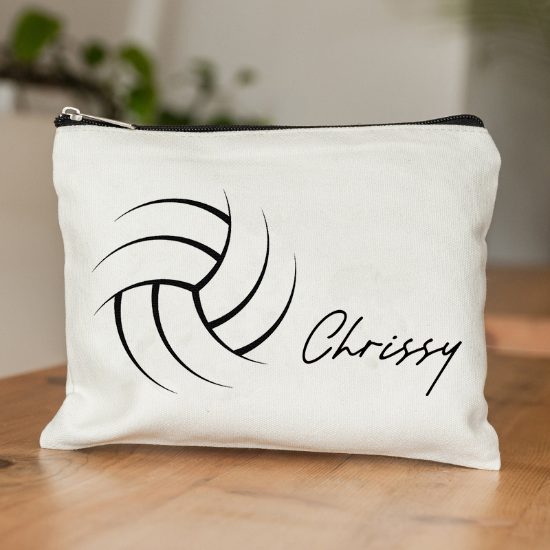 Özel voleybol desen makyaj çan - Wristlet Wallet Zipper incelemesi ve fiyatı