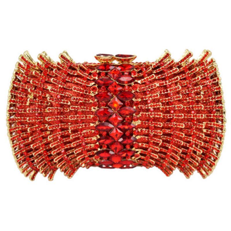 Kırmızı Rhinestone Resmi Akşam - Luxury Bags Girls incelemesi ve fiyatı