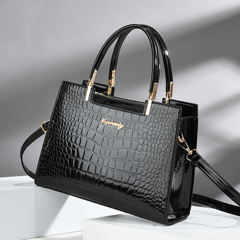 Timsah kabartmalı Tote çanta,  - Top Handle Patent Bag incelemesi ve fiyatı