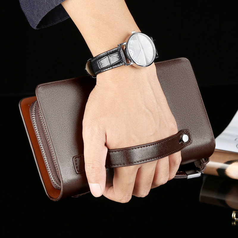 Moda erkek Cüzdan Marka Büyük  - Wristlet Wallet Zipper incelemesi ve fiyatı