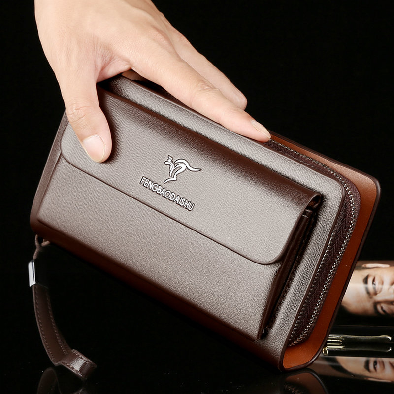 Moda erkek Cüzdan Marka Büyük  - Wristlet Wallet Zipper incelemesi ve fiyatı