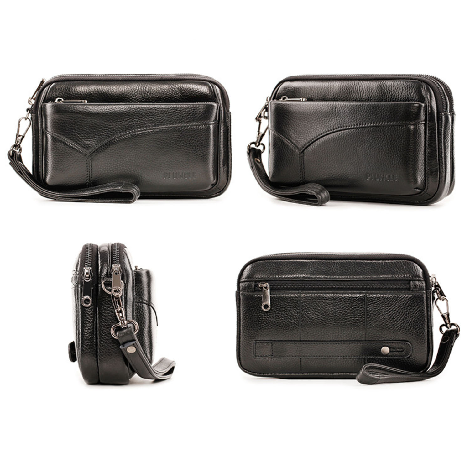 Erkek Hakiki Deri Moda İş El Ç - Wristlet Wallet Zipper incelemesi ve fiyatı