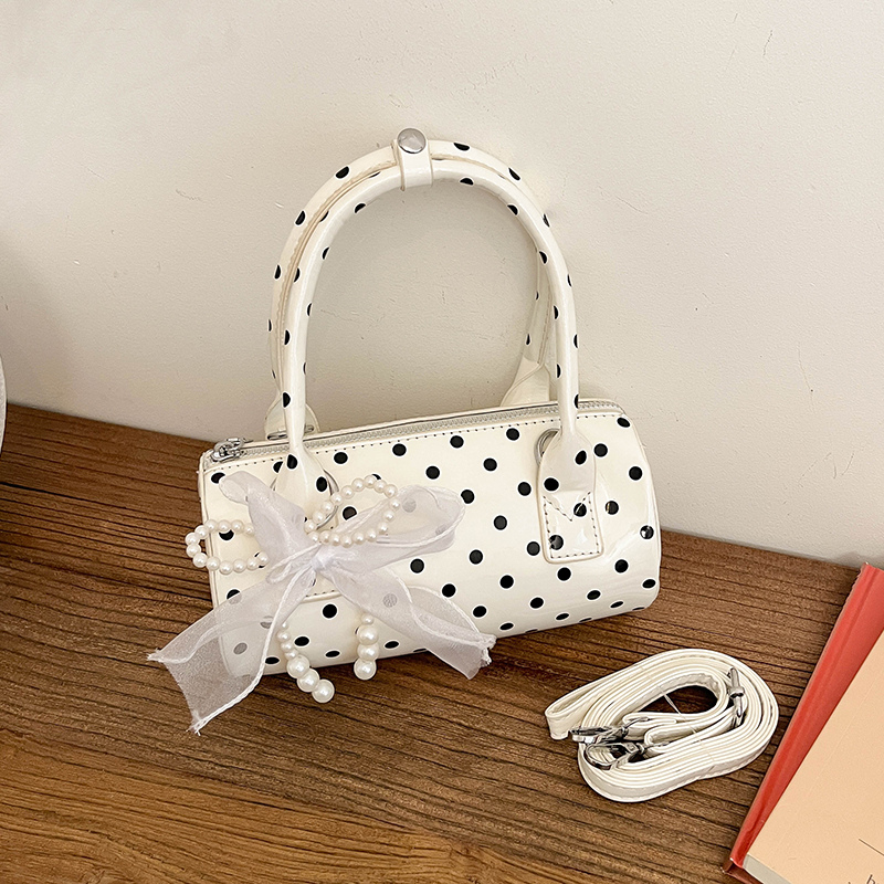 Kore Puantiyeli Mini Çanta Sev - Top Handle Patent Bag incelemesi ve fiyatı